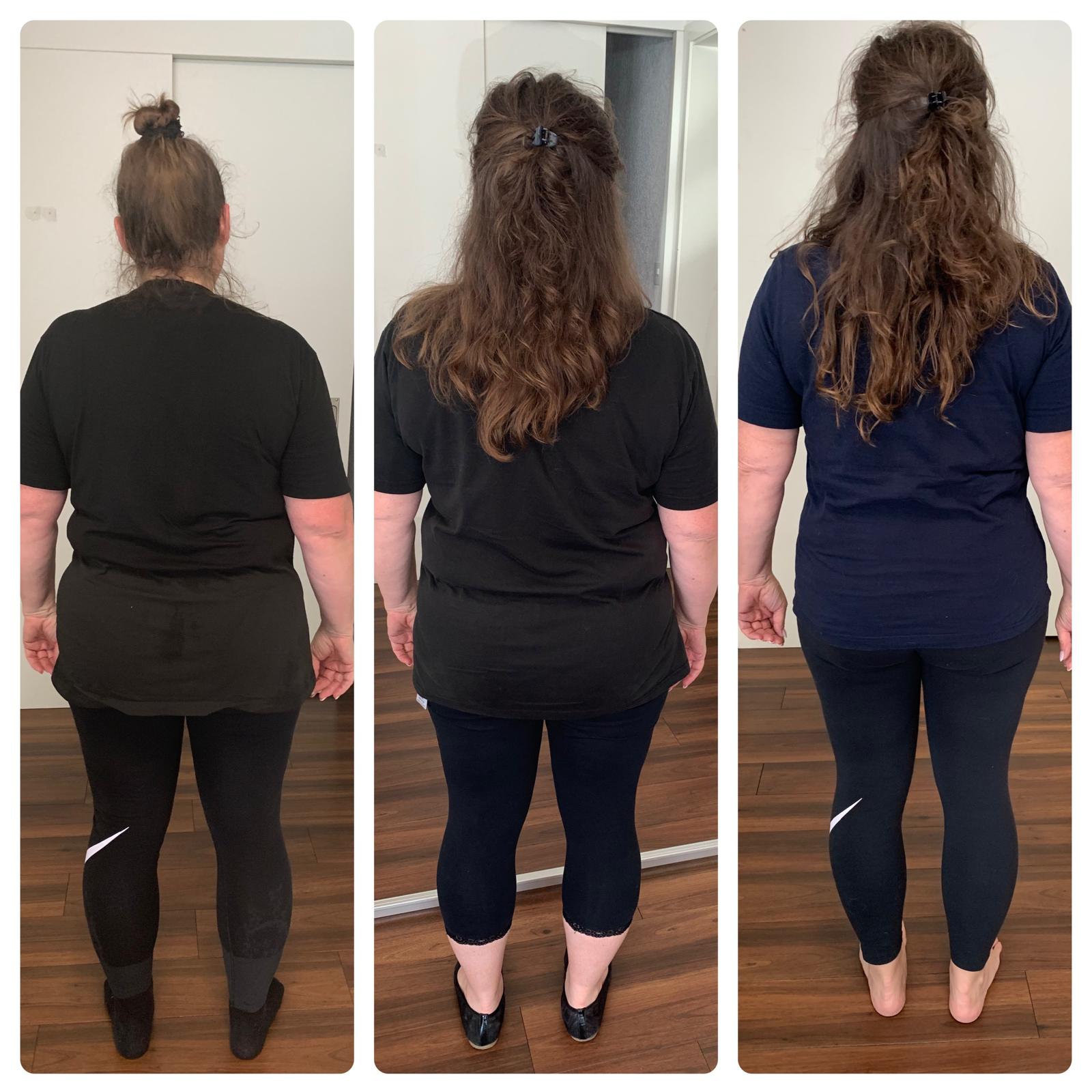 Kombi TeoPulse + TeoFlow Ergebnis Gesäss — Fortschritt in 3 Phasen